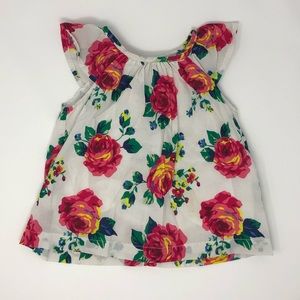 Joe Fresh Floral Peasant Top